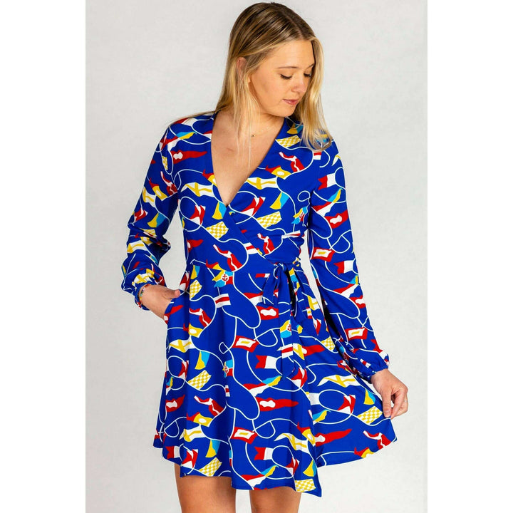 The Nauti Buoy | Nautical Wrap Dress