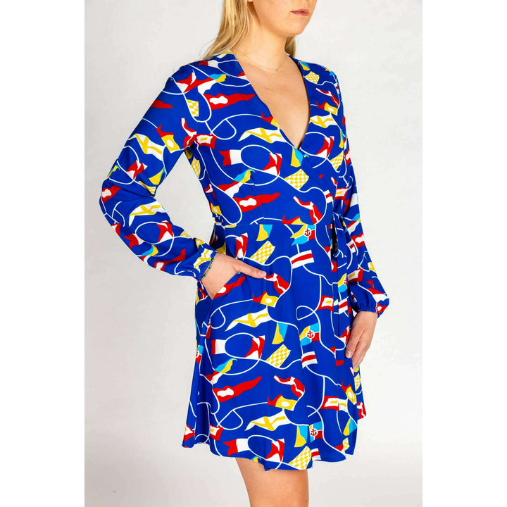 The Nauti Buoy | Nautical Wrap Dress