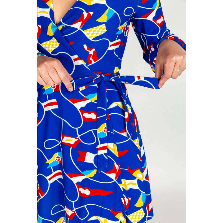The Nauti Buoy | Nautical Wrap Dress