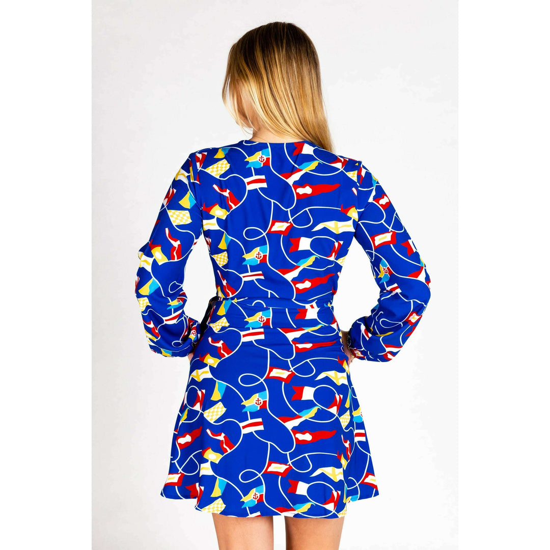 The Nauti Buoy | Nautical Wrap Dress