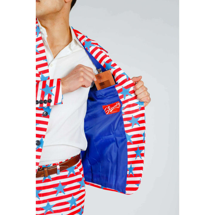 The Nautical Lad | USA Big Knit Printed Party Blazer