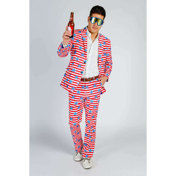 The Nautical Lad | USA Big Knit Printed Party Blazer