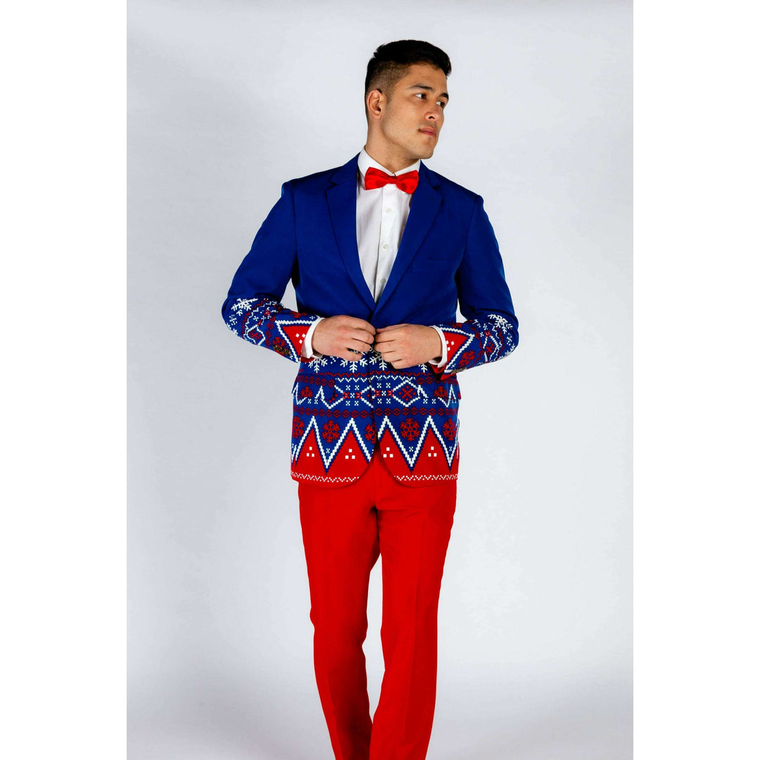 The Nordic Gentleman | Navy Fair Isle Ugly Christmas Suit