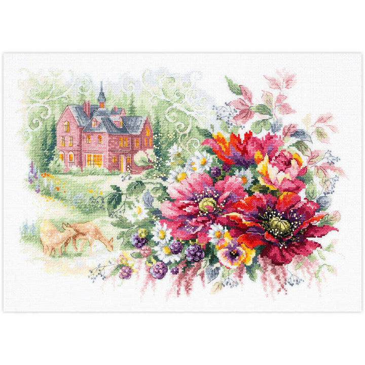 The Old Manor 210-209 Counted Cross-Stitch Kit