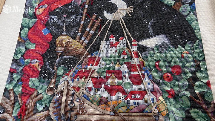 The Old Melody K-112 Counted Cross-Stitch Kit