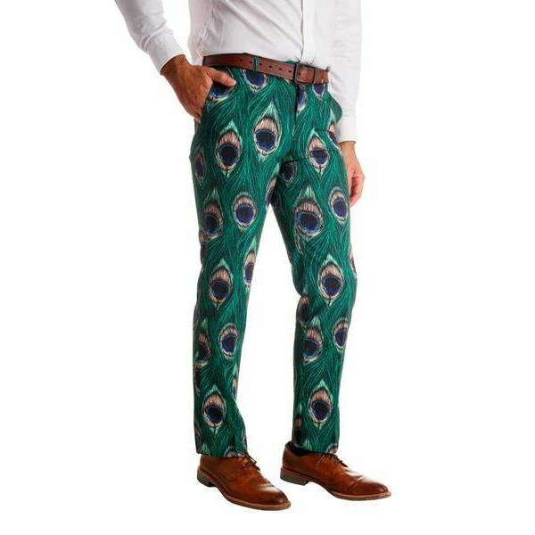 The Peacock Player | Peacock Print Pants