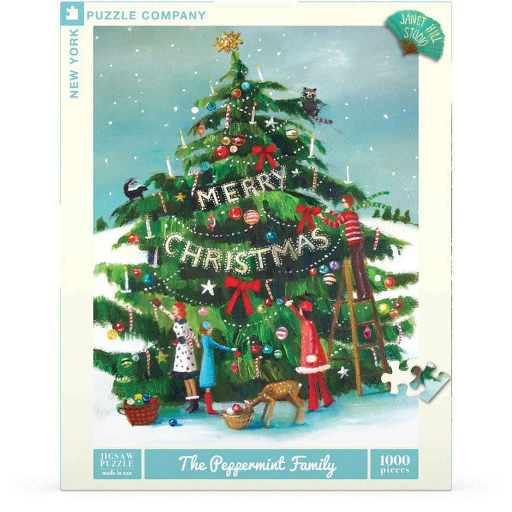 The Peppermint Family Jigsaw Puzzle Featuring Artwork of Janet Hill
