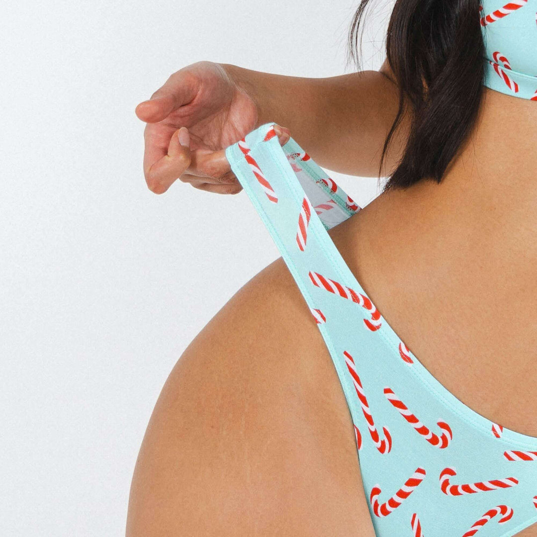 The Peppermint Pimp Canes | Candy Cane MicroModal Thong
