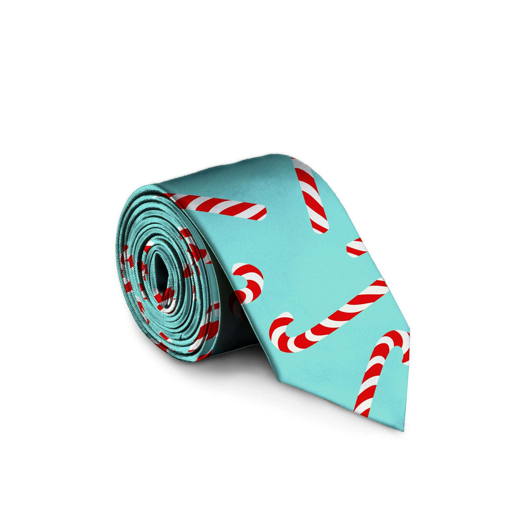 The Peppermint Pimp Canes | Candy Cane Print Tie