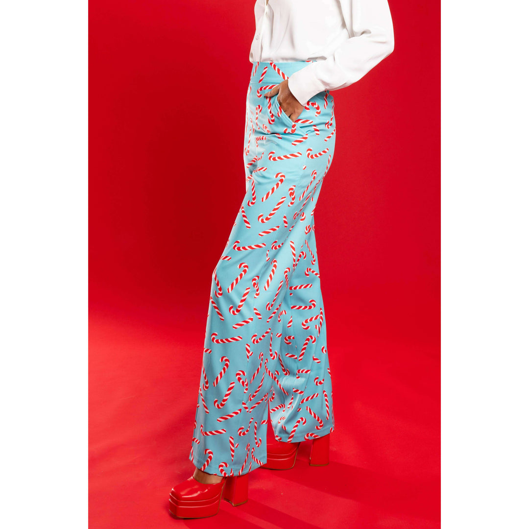 The Peppermint Pimp Canes | Candy Cane Women's Suit Pants