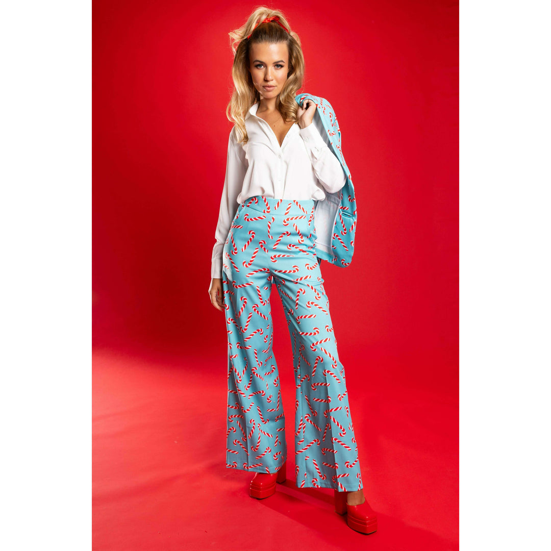 The Peppermint Pimp Canes | Candy Cane Women's Suit Pants