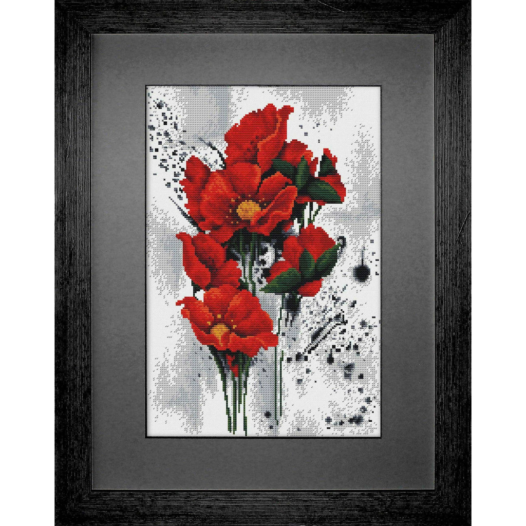 The Poppies B7014L Counted Cross-Stitch Kit