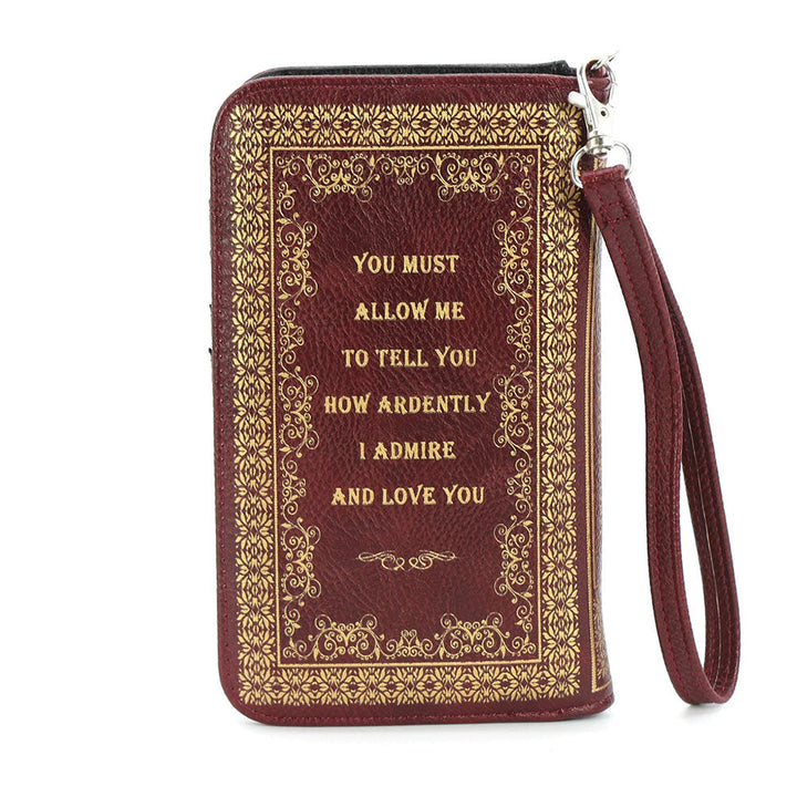 The Pride And Prejudice Wallet In Vinyl by Book Bags