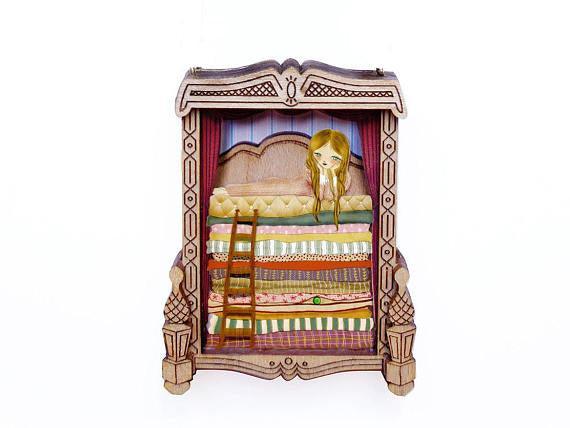 The Princess and the Pea Brooch by LaliBlue - Quirks!