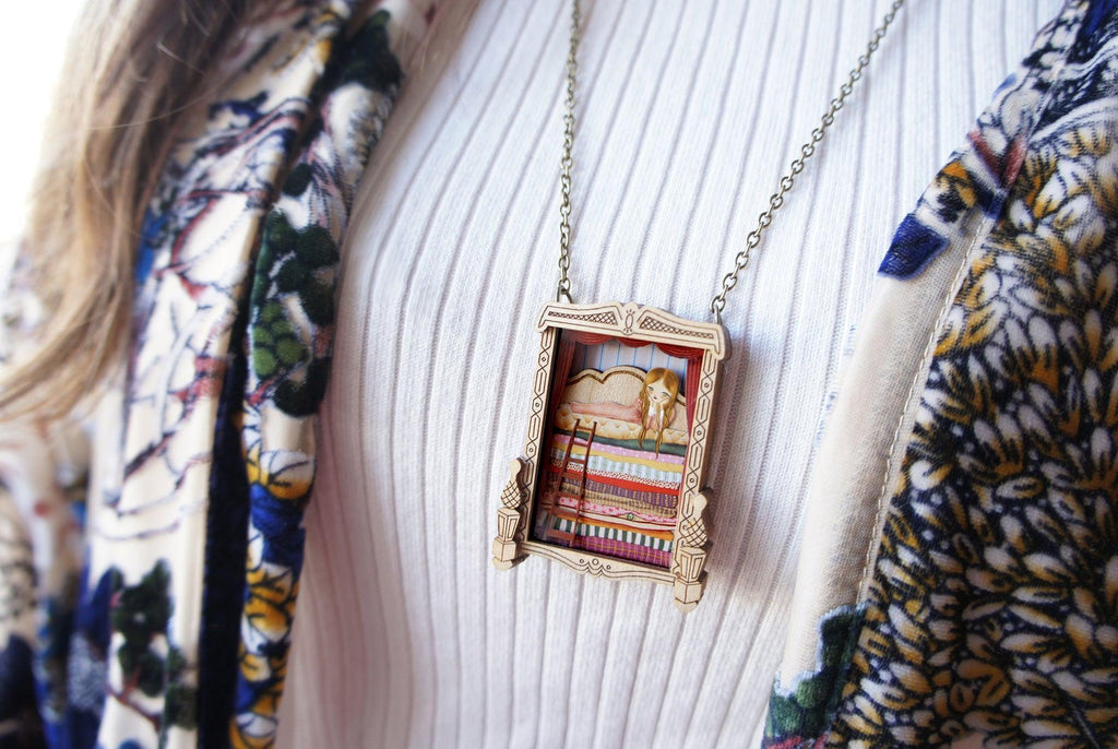 The Princess and the Pea Necklace by Laliblue - Quirks!