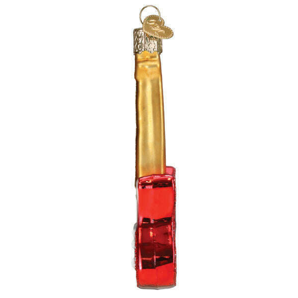 Old World Christmas The Rolling Stones Guitar Blown Glass Ornament