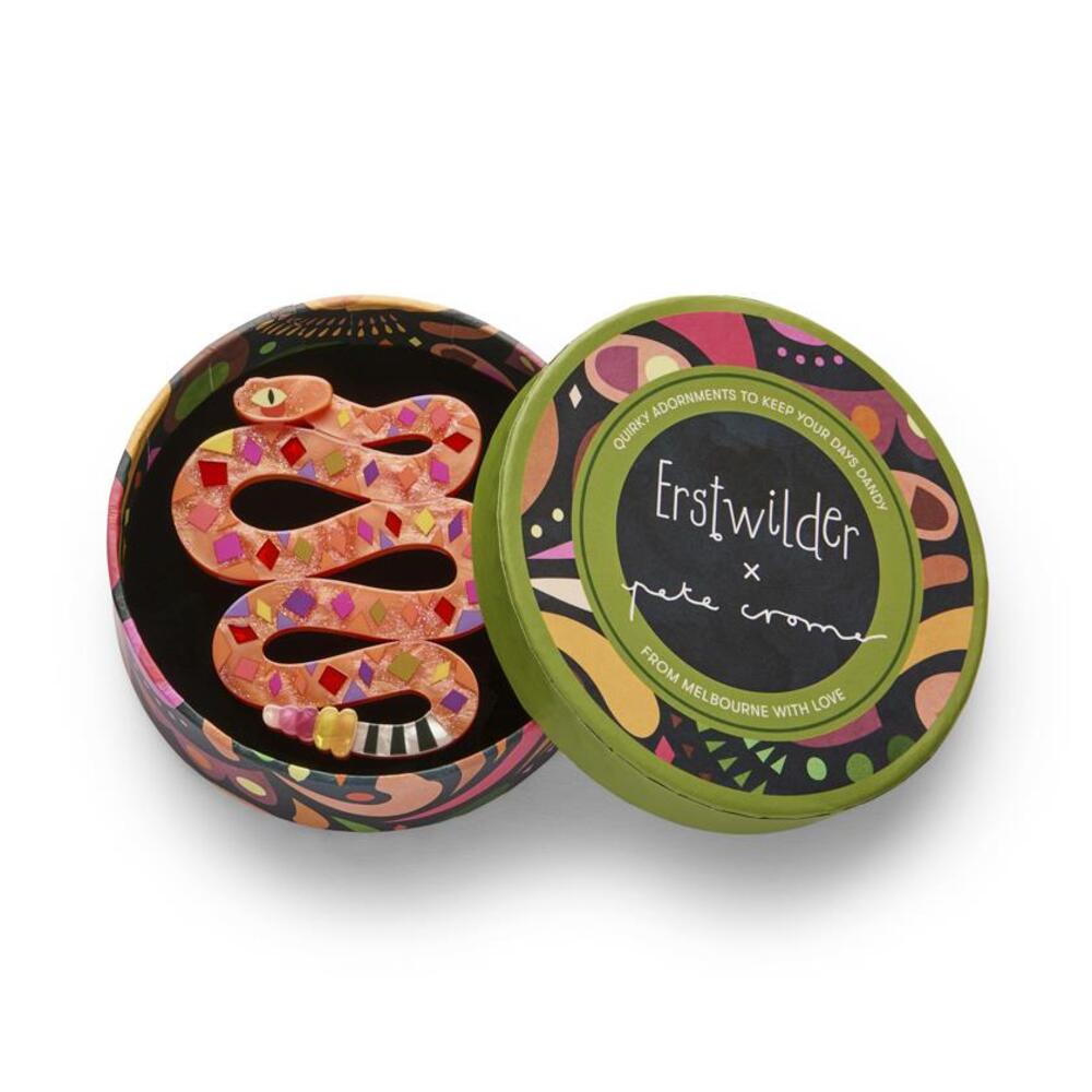 The Rowdy Rattlesnake Brooch by Erstwilder 2