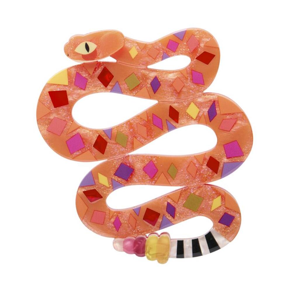 The Rowdy Rattlesnake Brooch by Erstwilder 