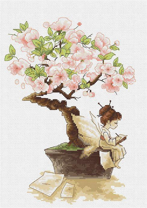 The Sakura B1114L Counted Cross-Stitch Kit
