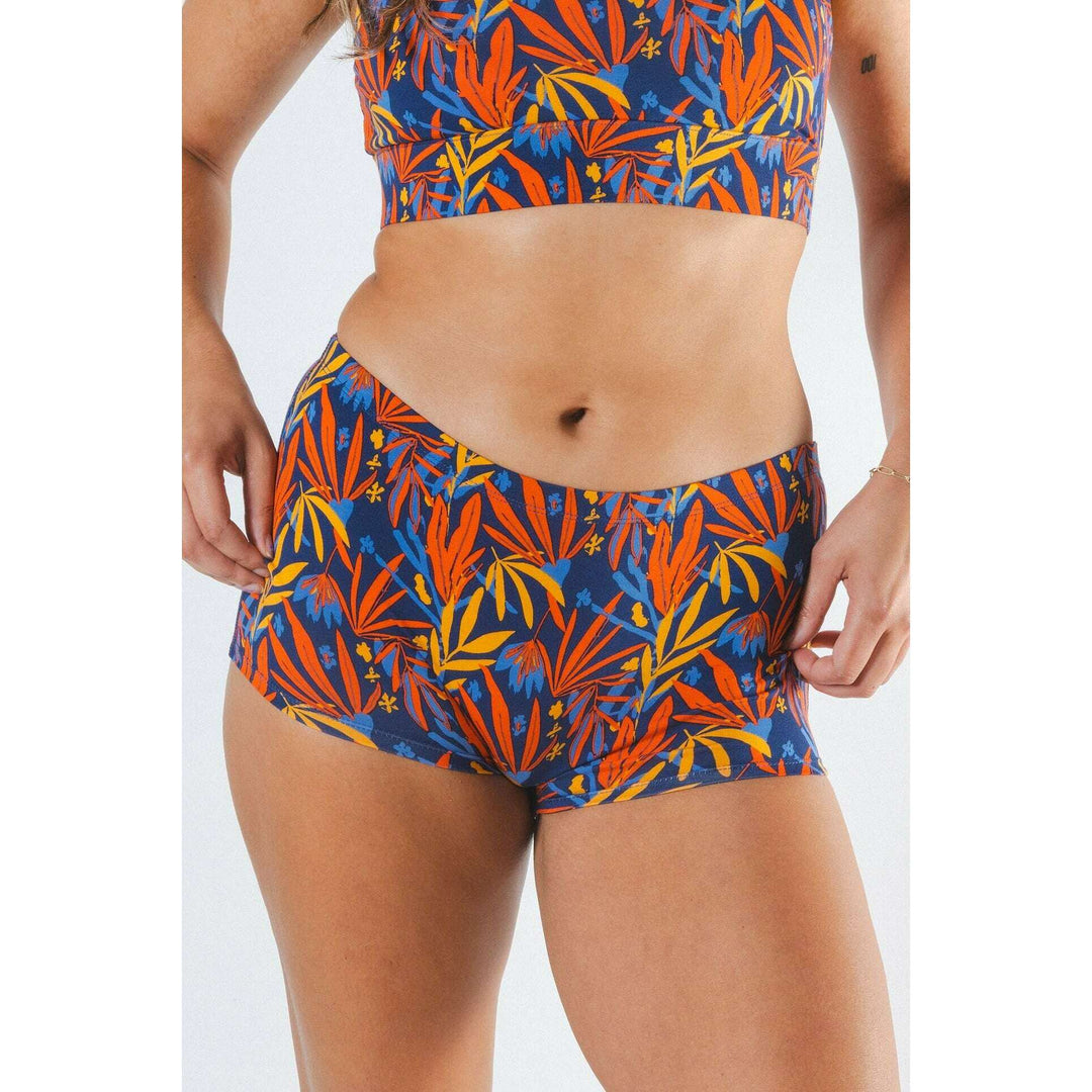 The San Diego Sunrise | Tropical Foliage Modal Boyshort Underwear