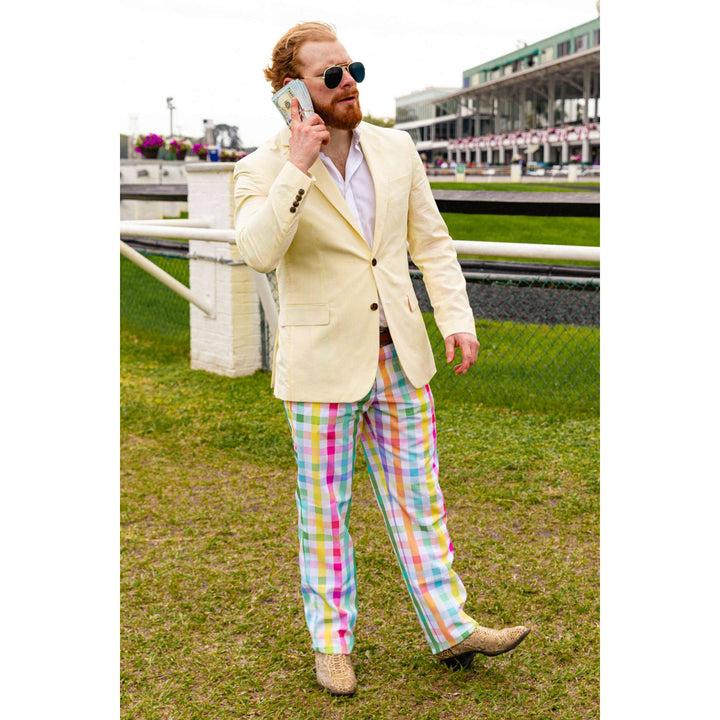 The Savannah Swinger | Yellow Derby Seersucker Suit