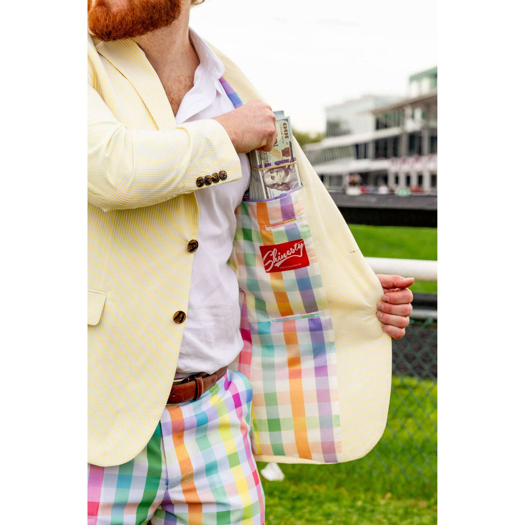 The Savannah Swinger | Yellow Derby Seersucker Suit