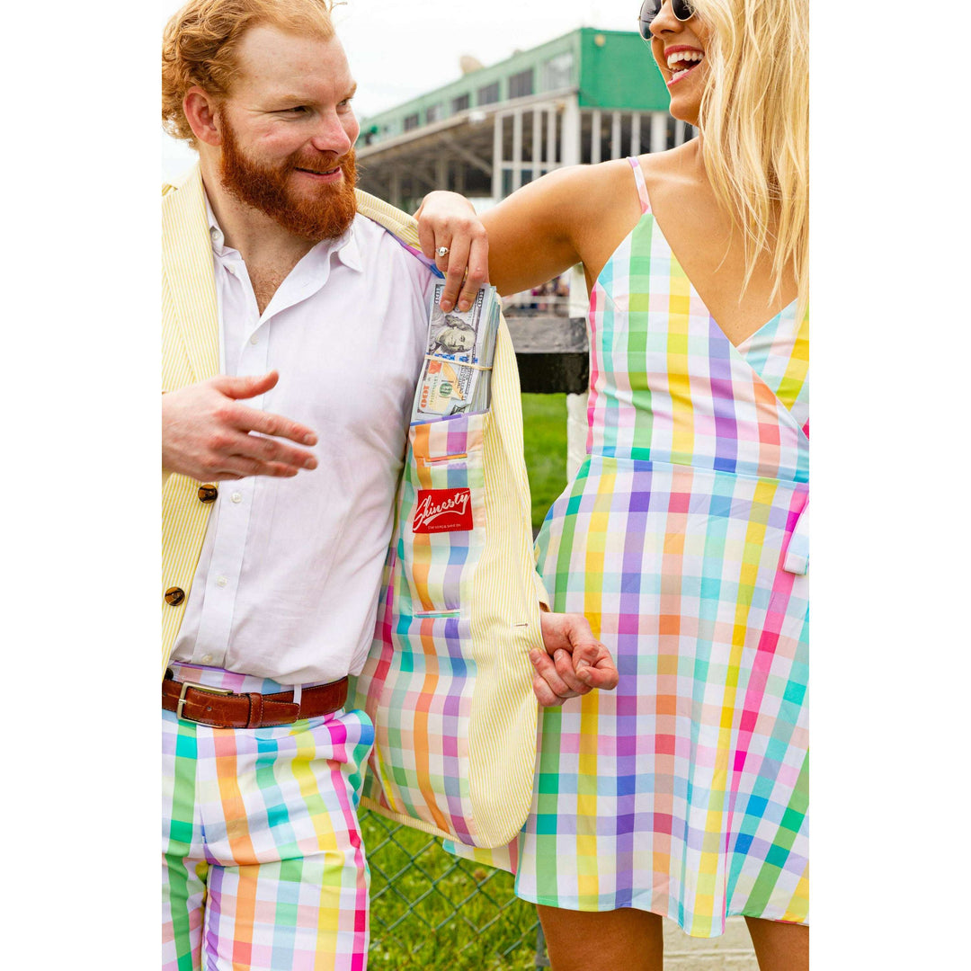 The Savannah Swinger | Yellow Derby Seersucker Suit