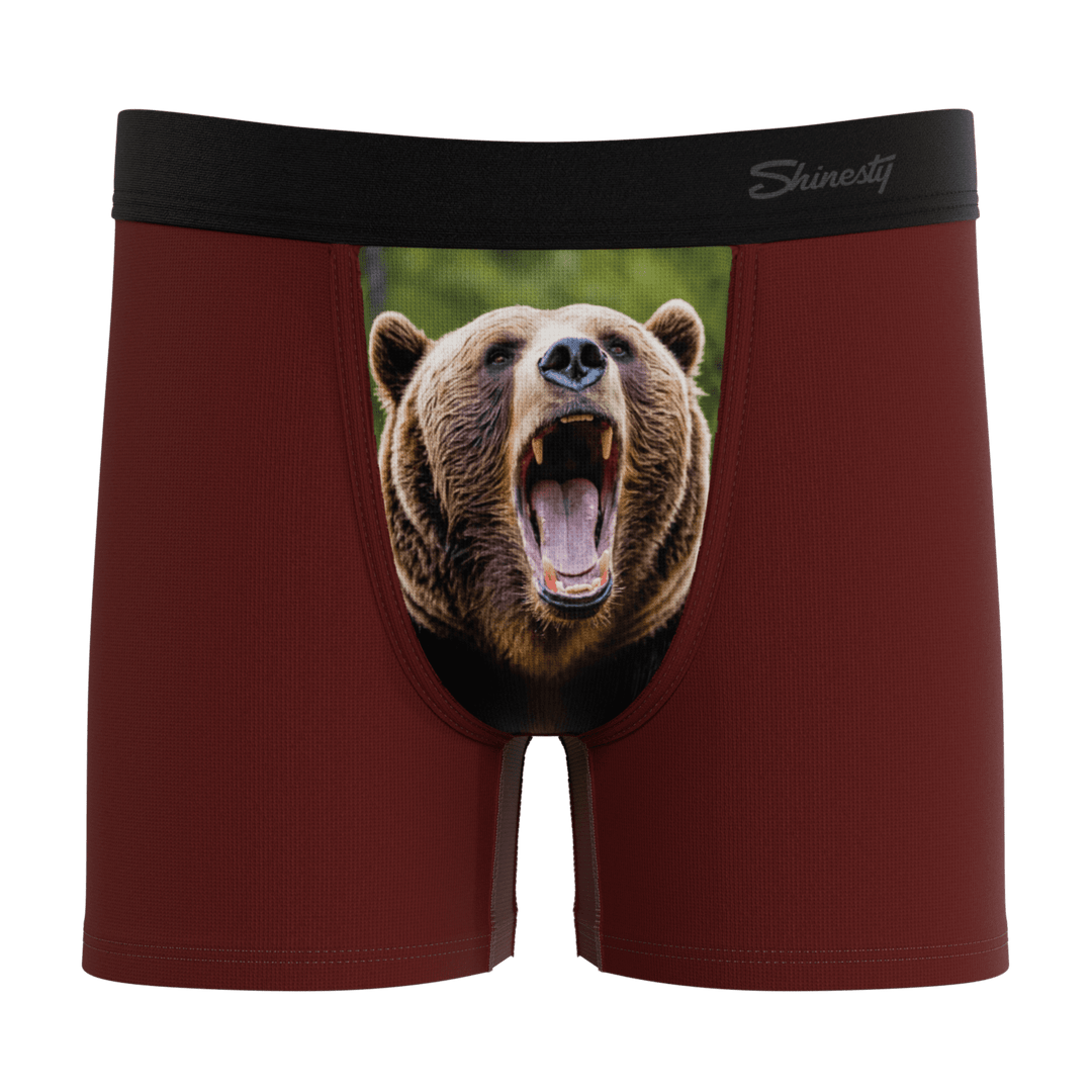 The Scare Bear | Grizzly Bear Boy's Boxer Briefs