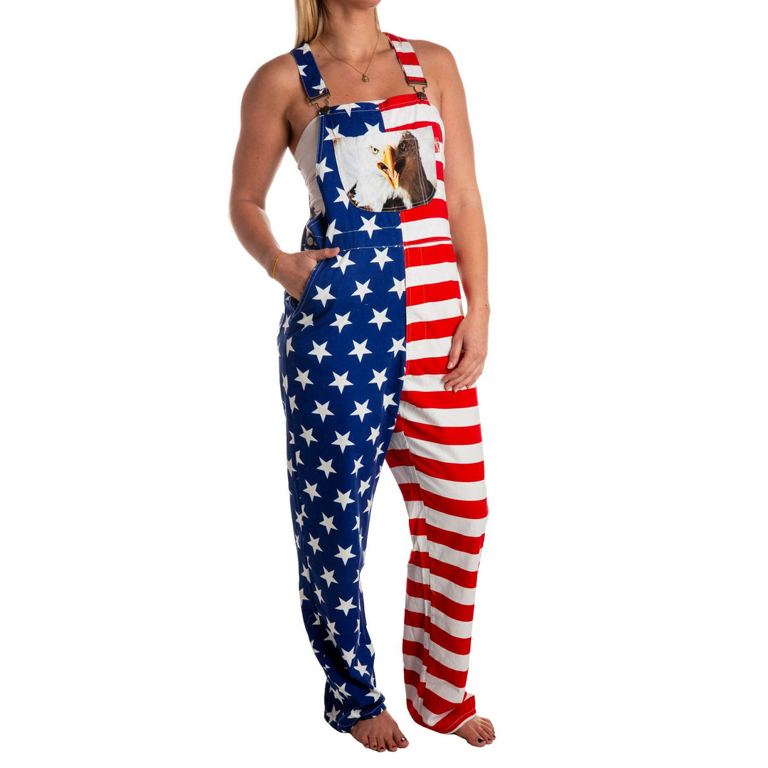 The Screamin Eagles | Women's Unisex American Flag Overalls