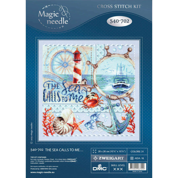 The Sea Calls to Me 540-702 Counted Cross-Stitch Kit