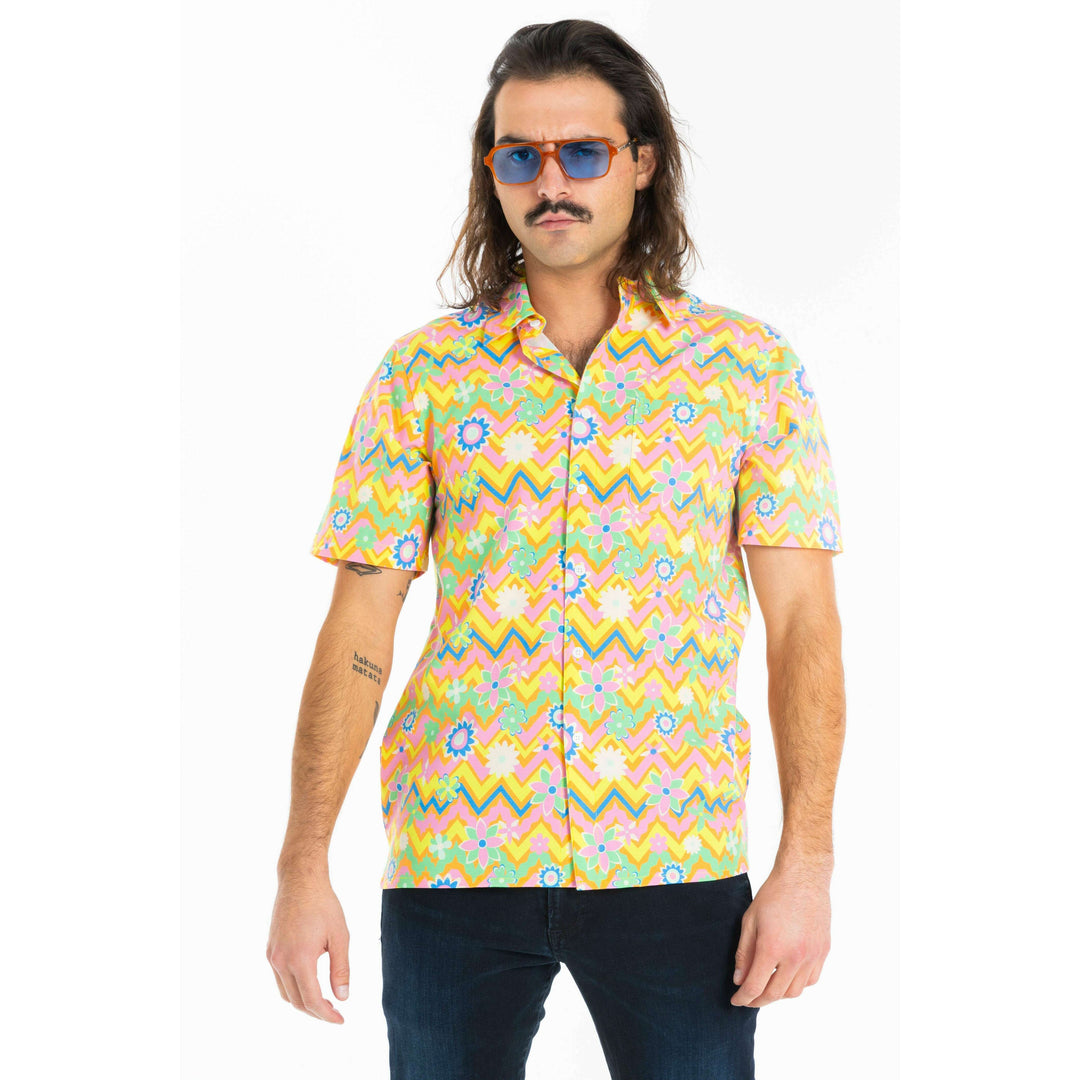The Solar Flower | Trippy Floral Hawaiian Shirt