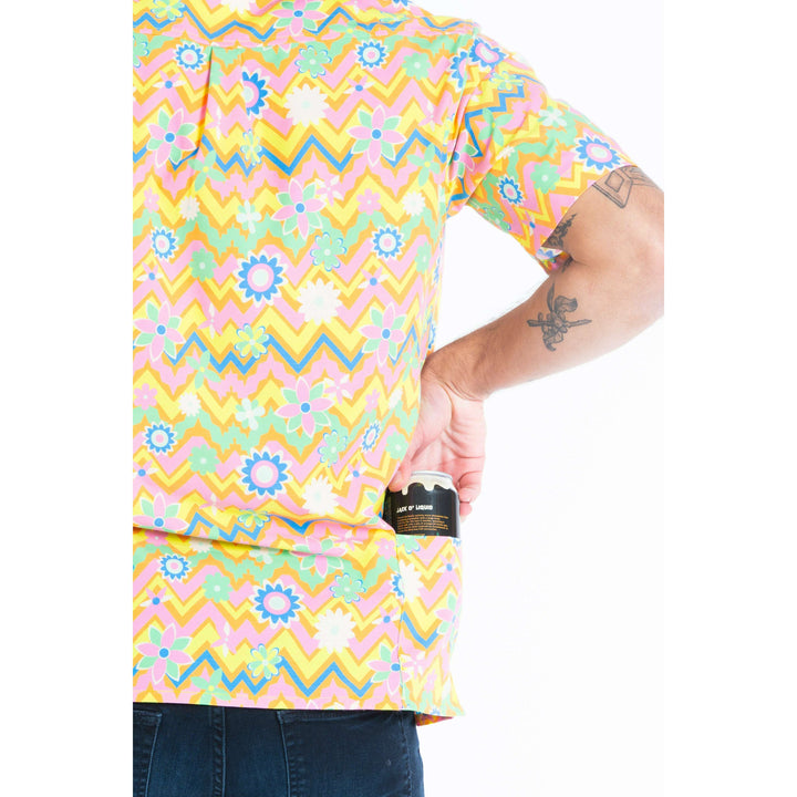 The Solar Flower | Trippy Floral Hawaiian Shirt