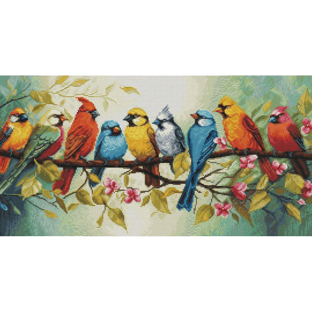 The Song of the Birds BU5062L Counted Cross-Stitch Kit