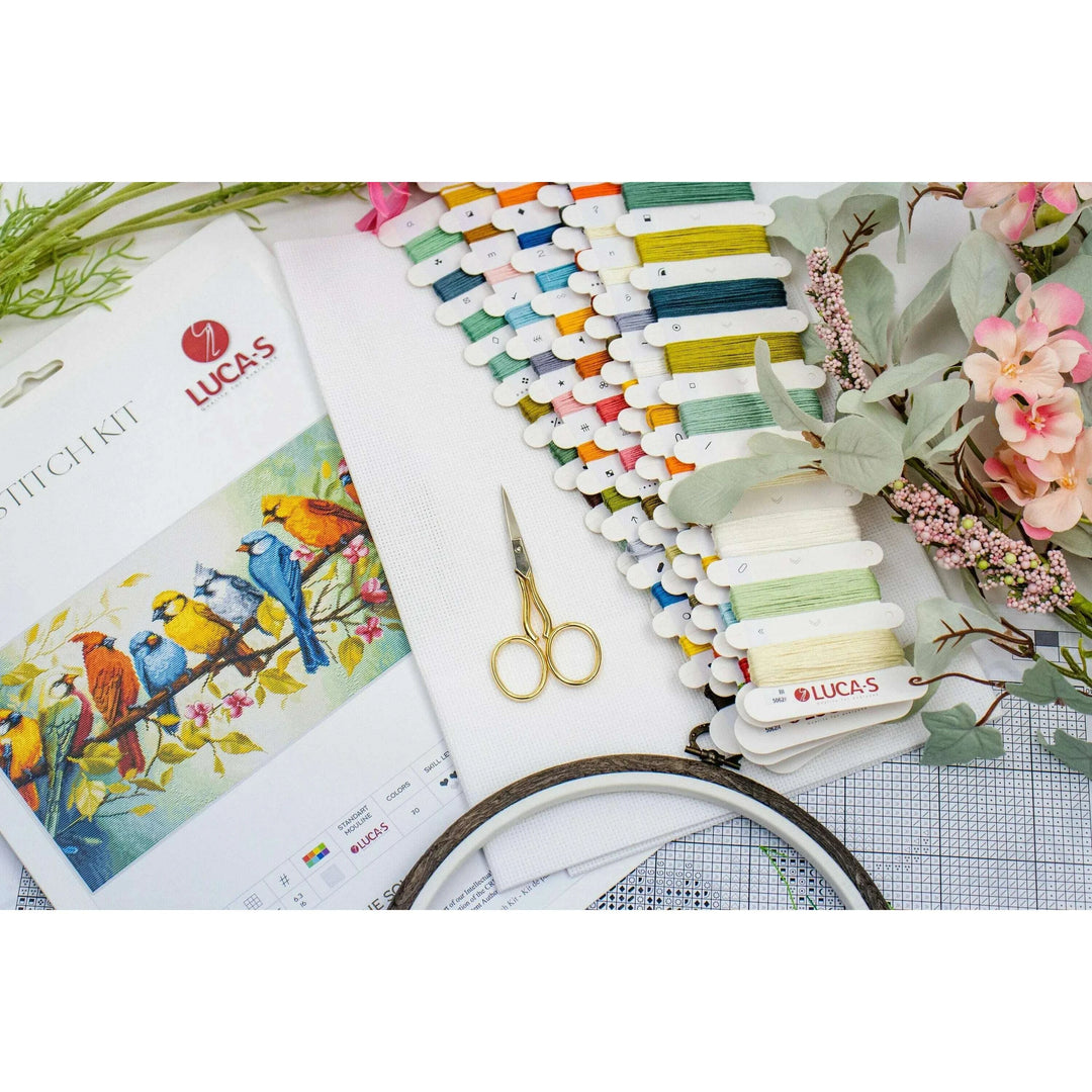 The Song of the Birds BU5062L Counted Cross-Stitch Kit