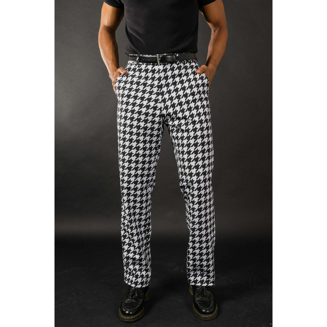 The Sophistication | Houndstooth Suit Pants
