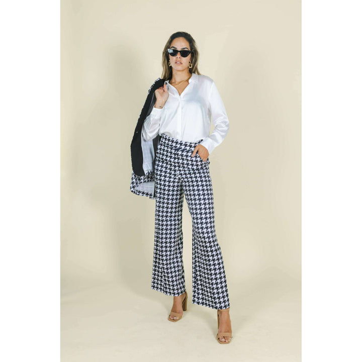 The Sophistication | Houndstooth Women's Suit Pants