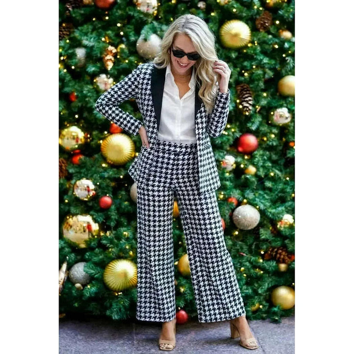 The Sophistication | Houndstooth Women's Suit
