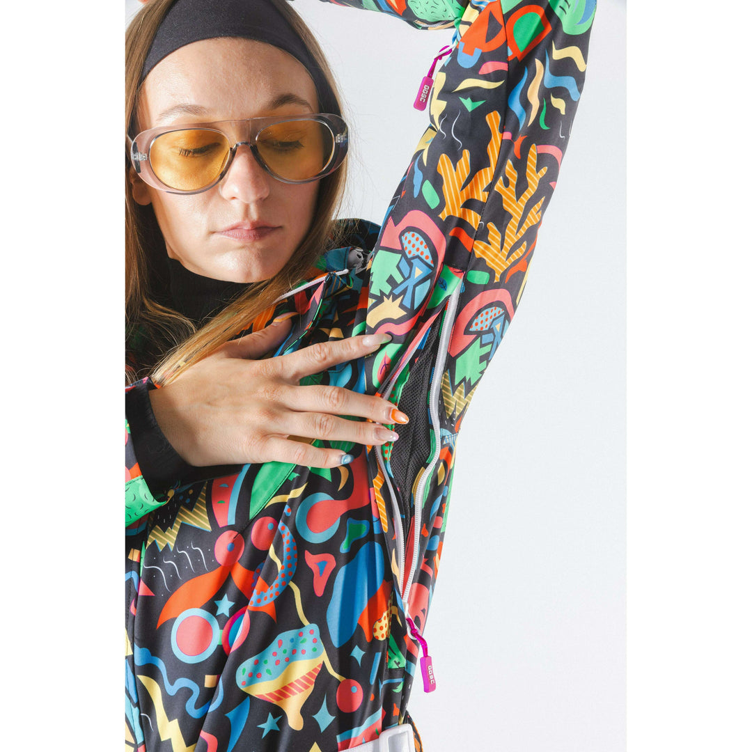 The Stairway to Heaven | Trippy Curved Fit Women's One Piece Ski Suit