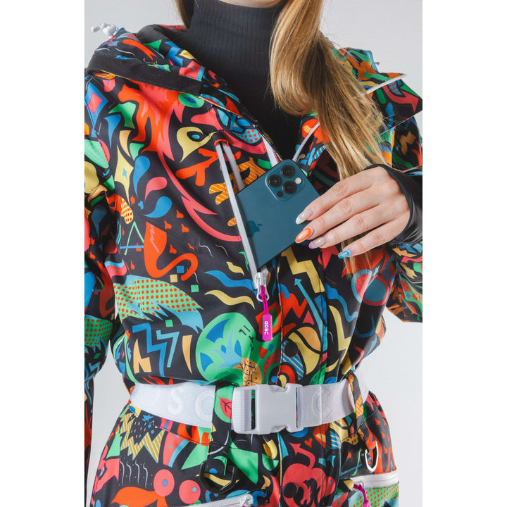 The Stairway to Heaven | Trippy Curved Fit Women's One Piece Ski Suit