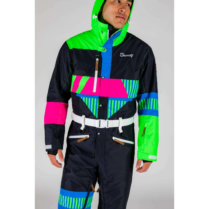 The Steep And Deep | Men's Retro Black Ski Suit