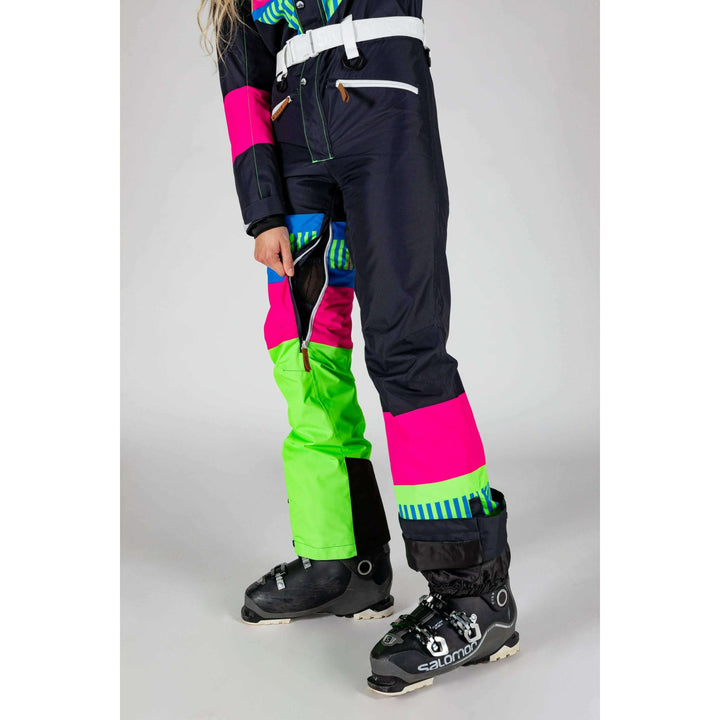 The Steep And Deep | Retro Black Women's One Piece Ski Suit