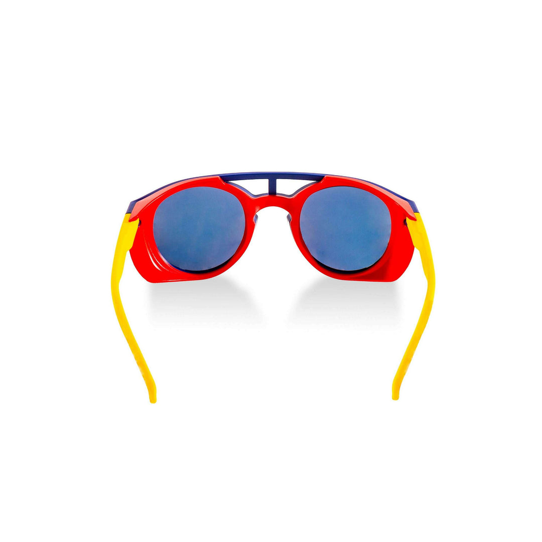 The Sun Cafe | Navy And Yellow Glacier Sunglasses