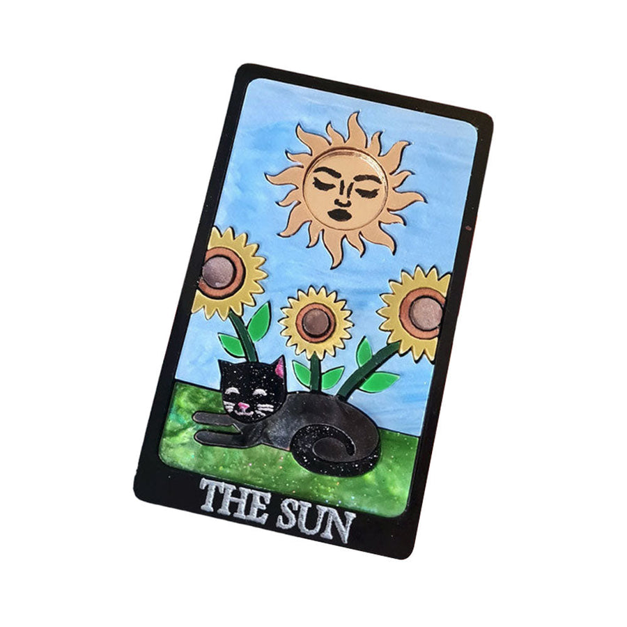The Sun Cat Tarot Brooch by Cherryloco Jewellery 1
