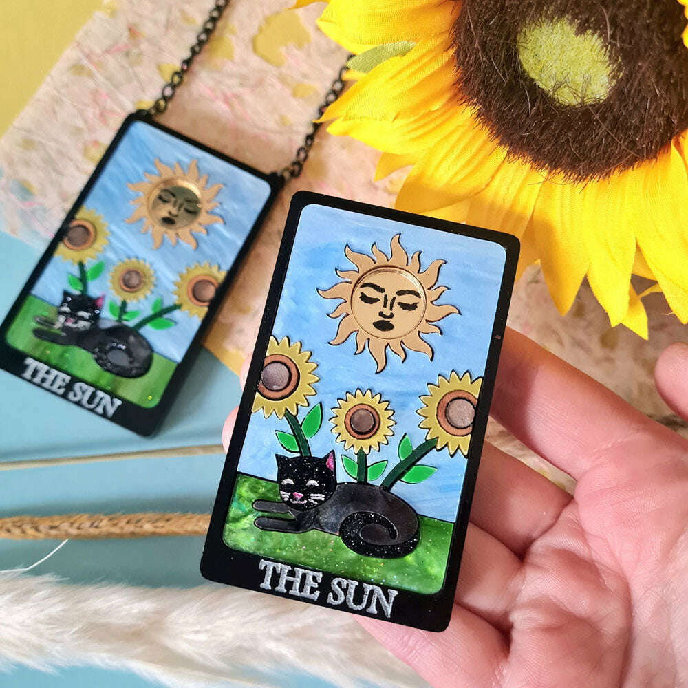 The Sun Cat Tarot Brooch by Cherryloco Jewellery 3