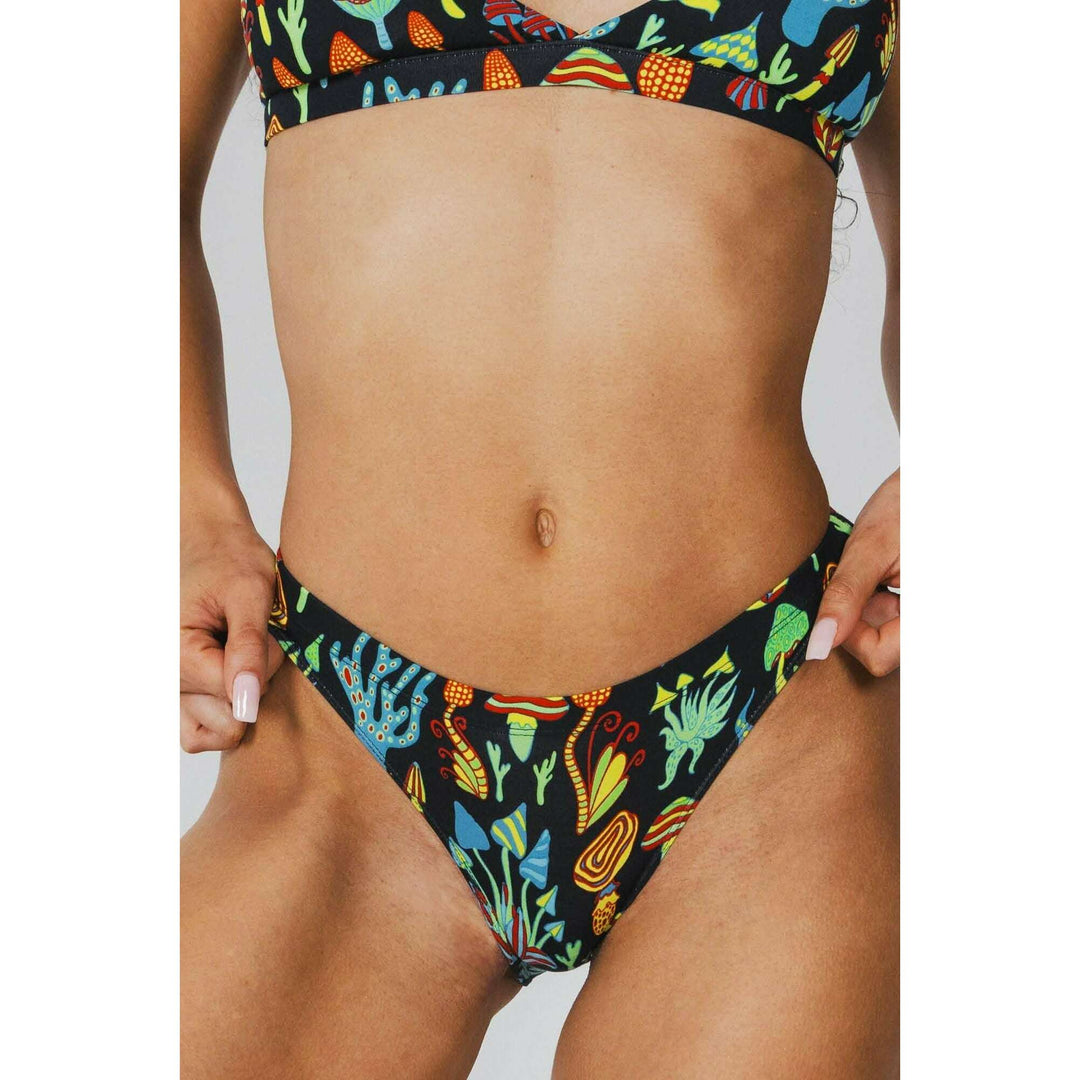 The Super Shroom | Neon Mushrooms Modal Bikini Underwear