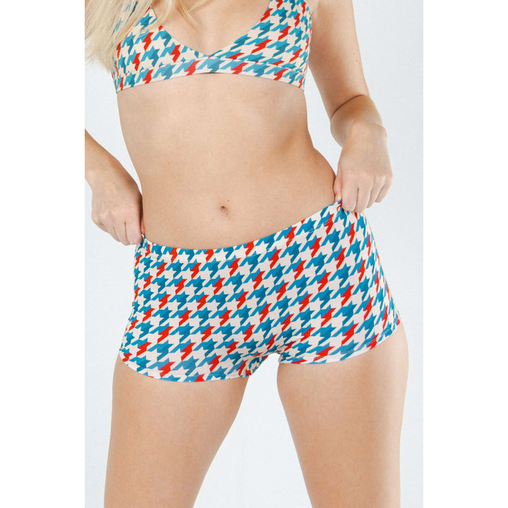 The Swanky | Retro Houndstooth Modal Boyshort Underwear