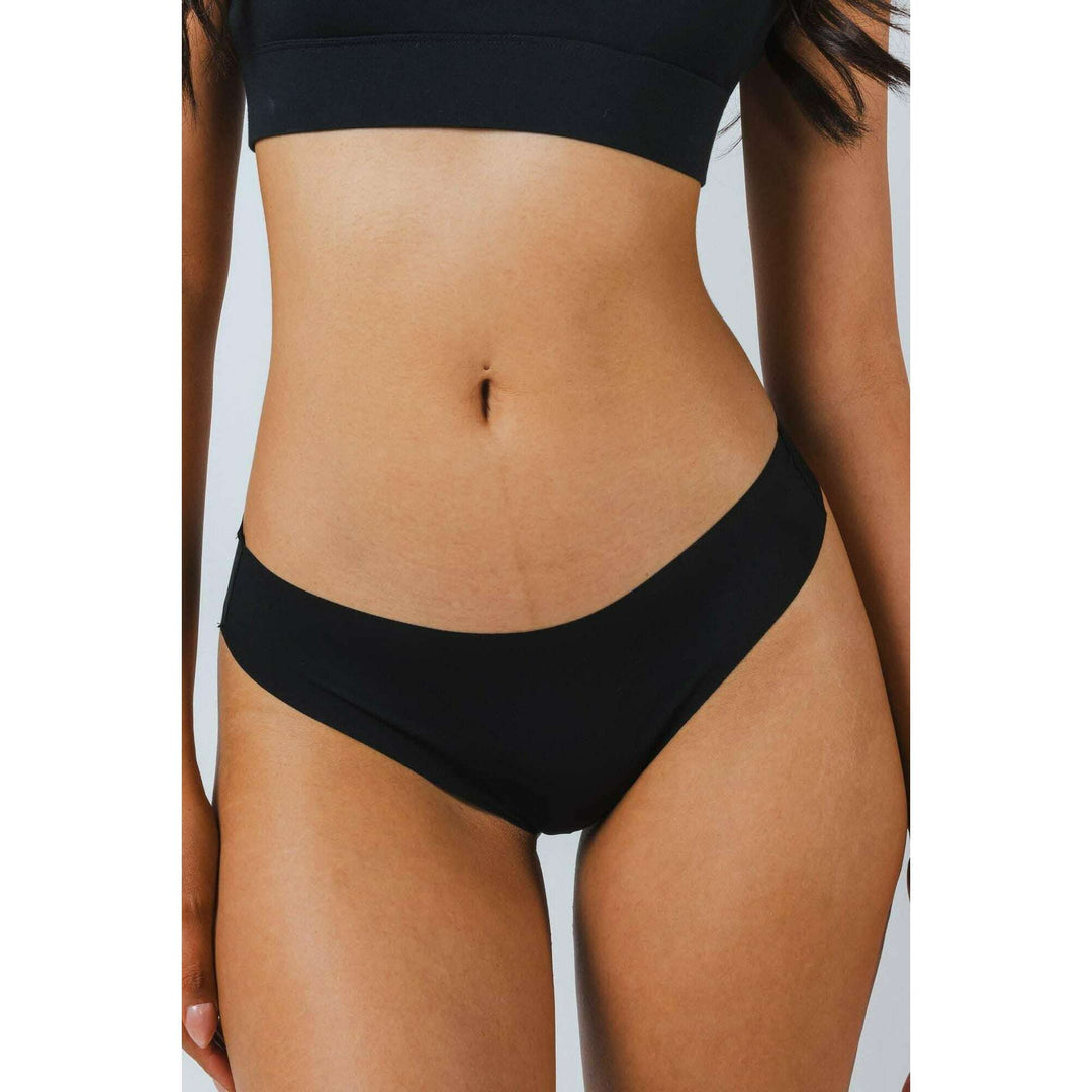 The Threat Level Midnight | Black Seamless Thong