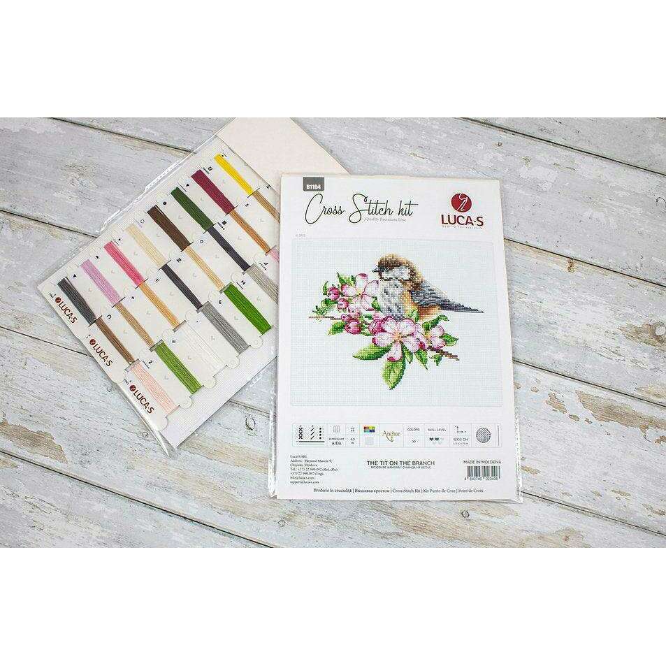 The tit on the branch B1194L Counted Cross-Stitch Kit