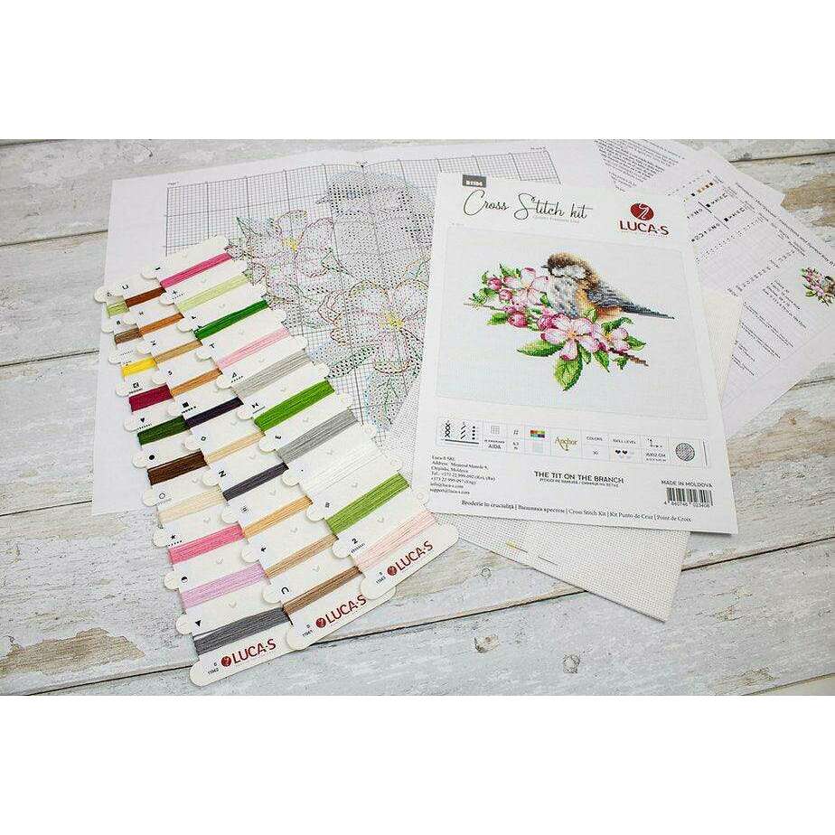 The tit on the branch B1194L Counted Cross-Stitch Kit