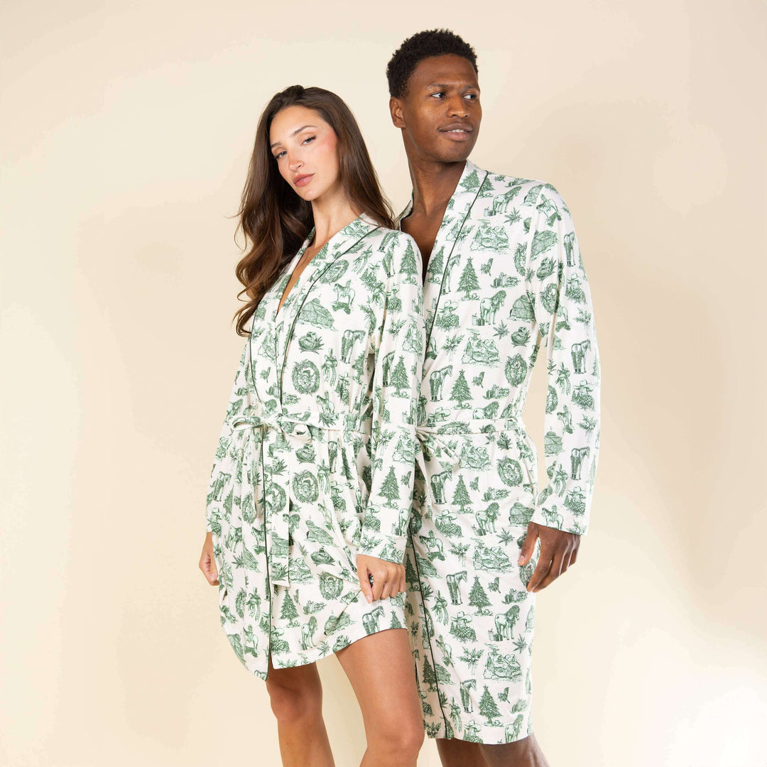 The Western Wonderland | Western Toile Long Modal Robe